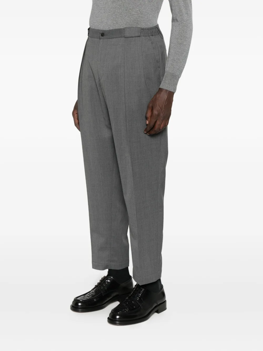 Briglia 1949 Broek met geplooide voorkant Grijs