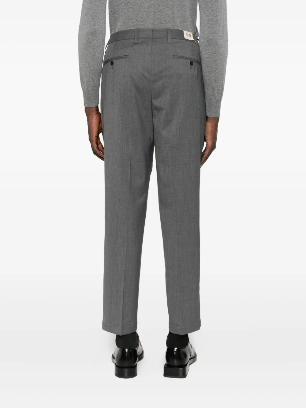 Briglia 1949 Broek met geplooide voorkant Grijs