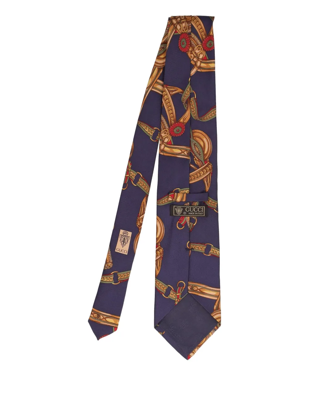 Gucci Pre-Owned equestrian-print tie | Image 2