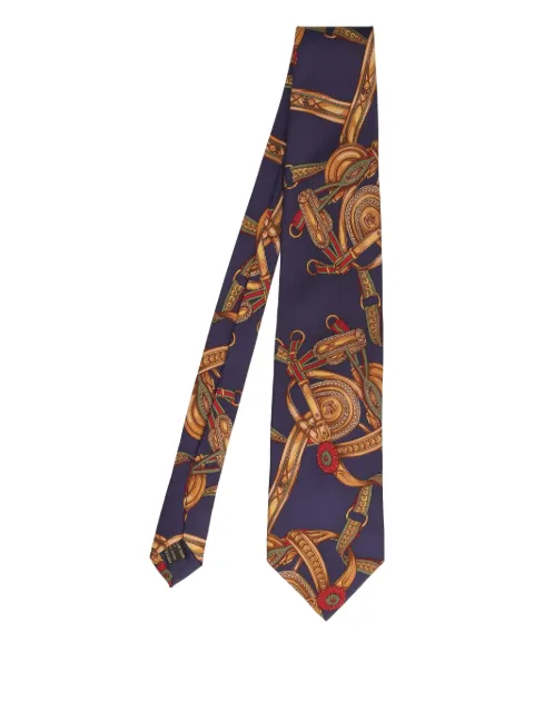 Gucci Pre-Owned equestrian-print tie