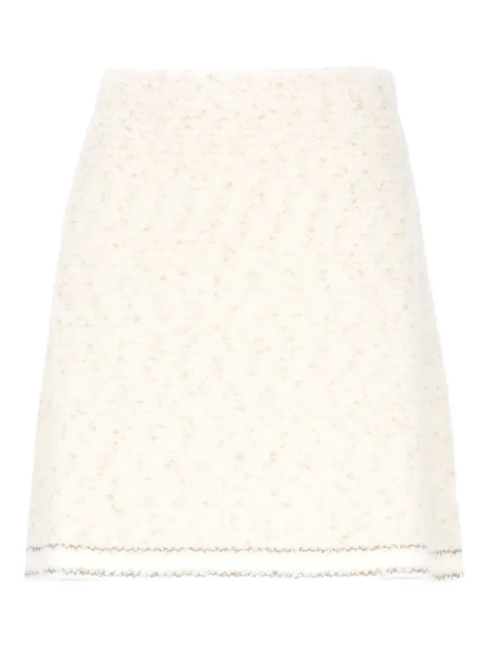 D.Exterior sequin mini skirt | White | Image 1
