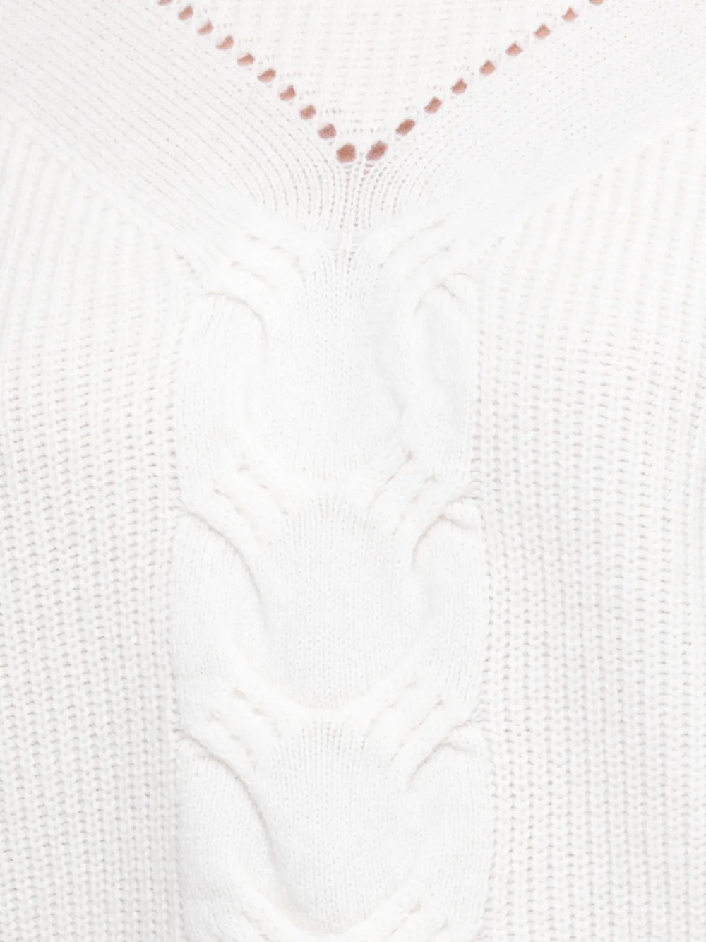 D Exterior Wool And Cashmere Sweater In White