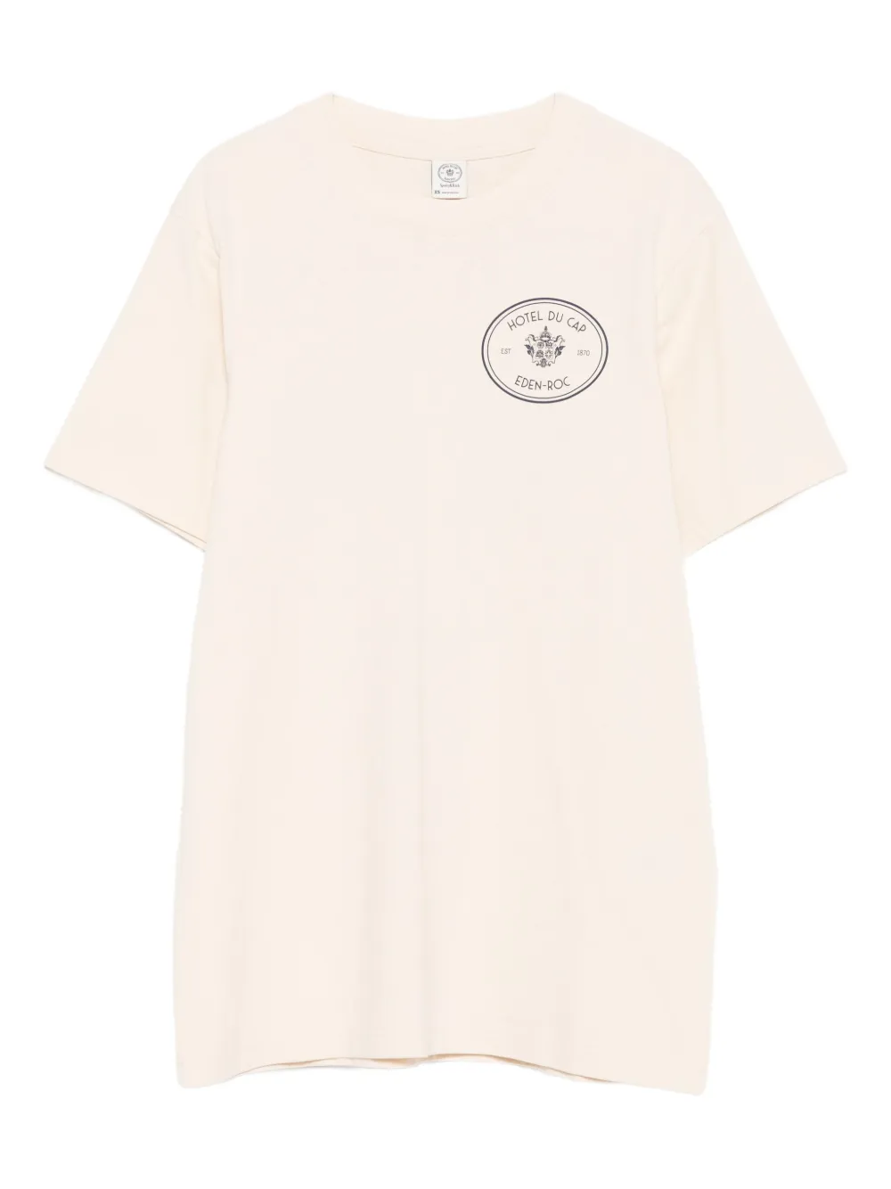 Sporty & Rich Eden Roc Hotel T-shirt met grafische print Beige