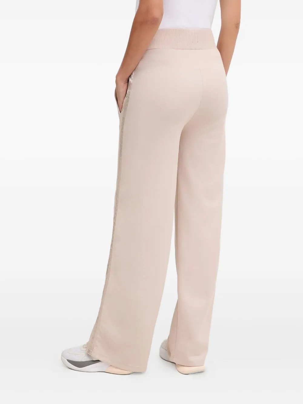 Hugo Boss Side-stripe Trousers In Neutral