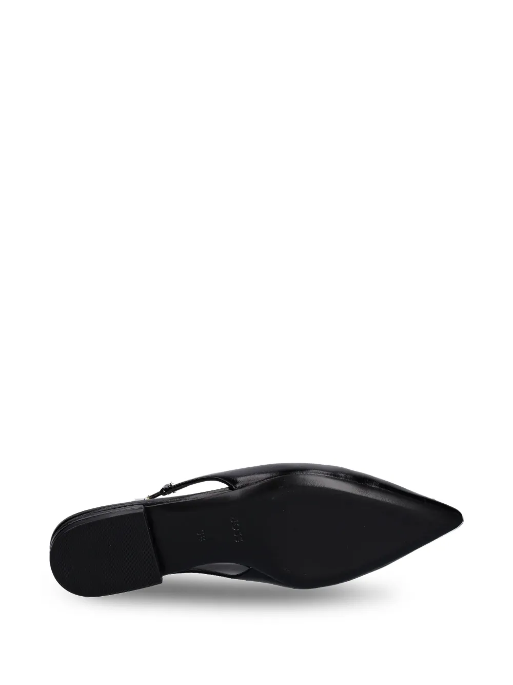 Hugo Boss Slingback Pointed-toe Flats In Black
