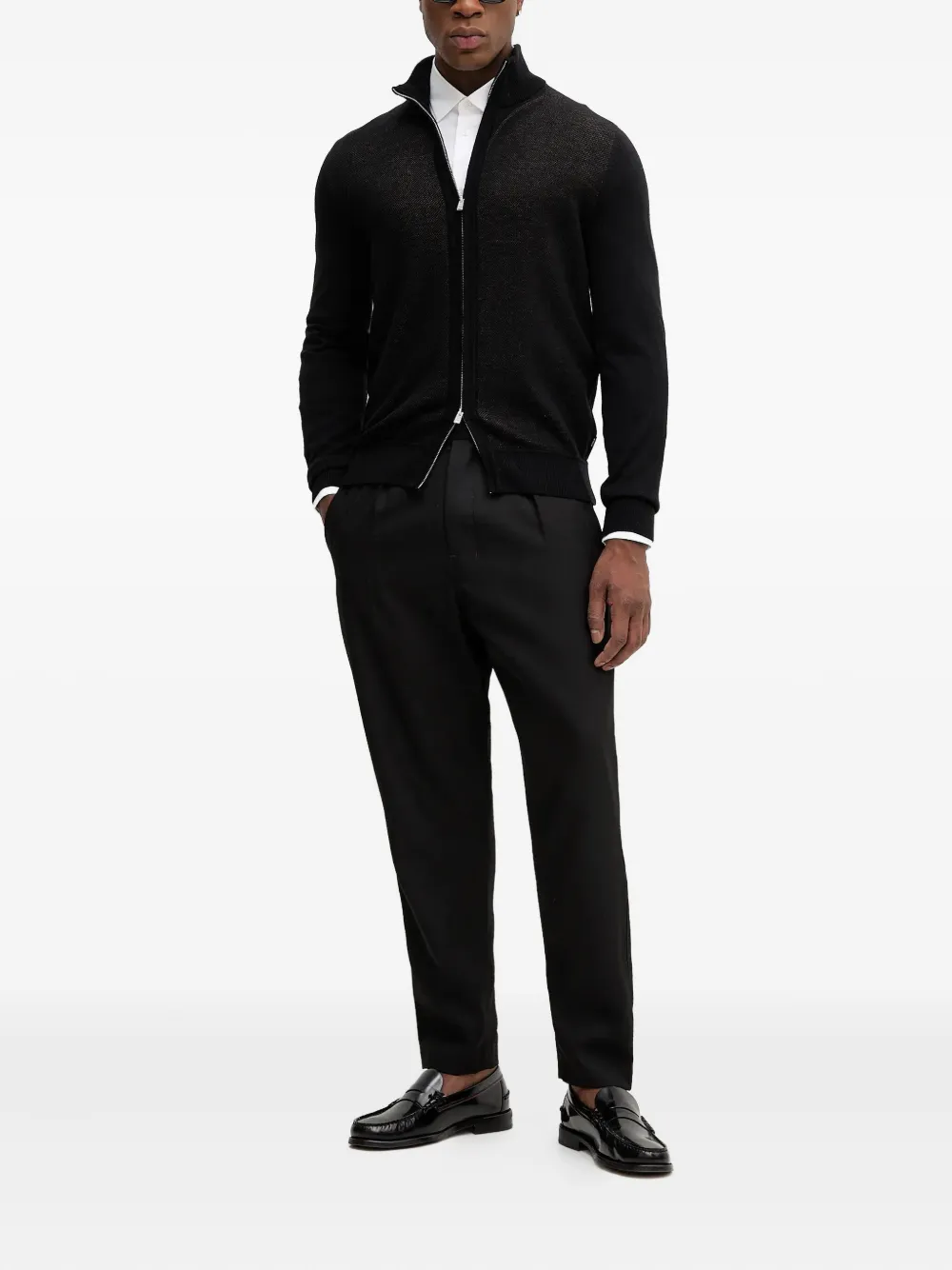 BOSS high-neck zip-up cardigan | Cardigans | Image 2