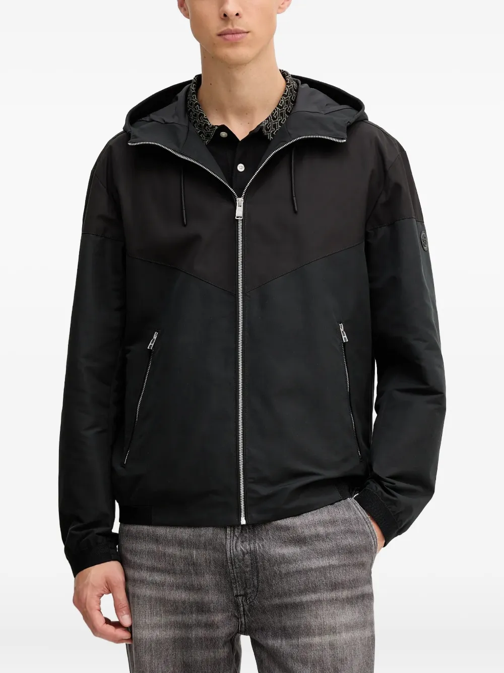 BOSS Jack met capuchon Zwart