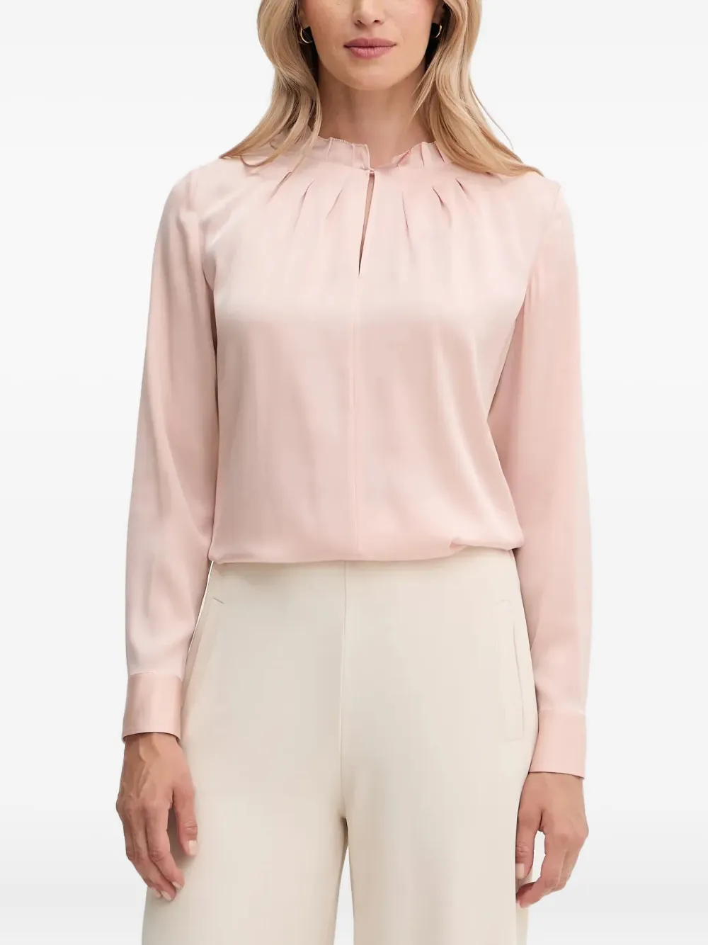BOSS ruffled-collar blouse | Pink | Image 1