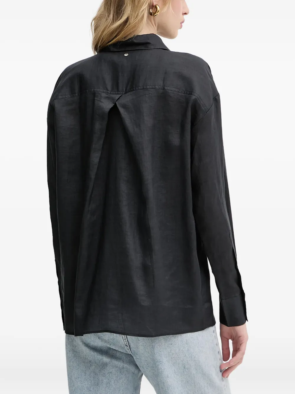 BOSS Blouse met opgestikte zak Zwart