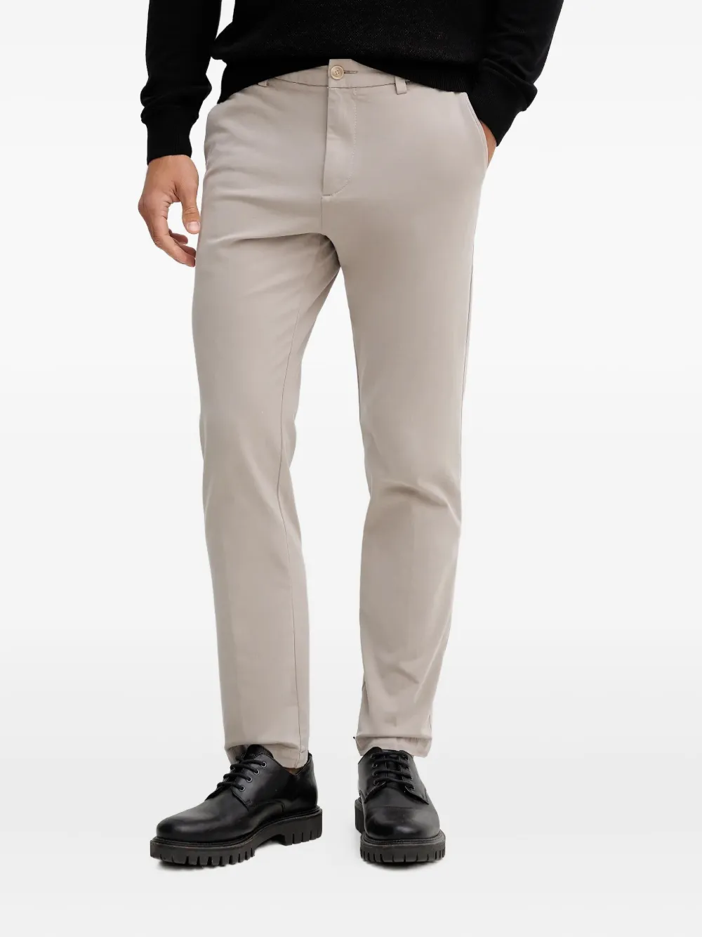 BOSS button-fastening trousers | Neutrals | Image 1