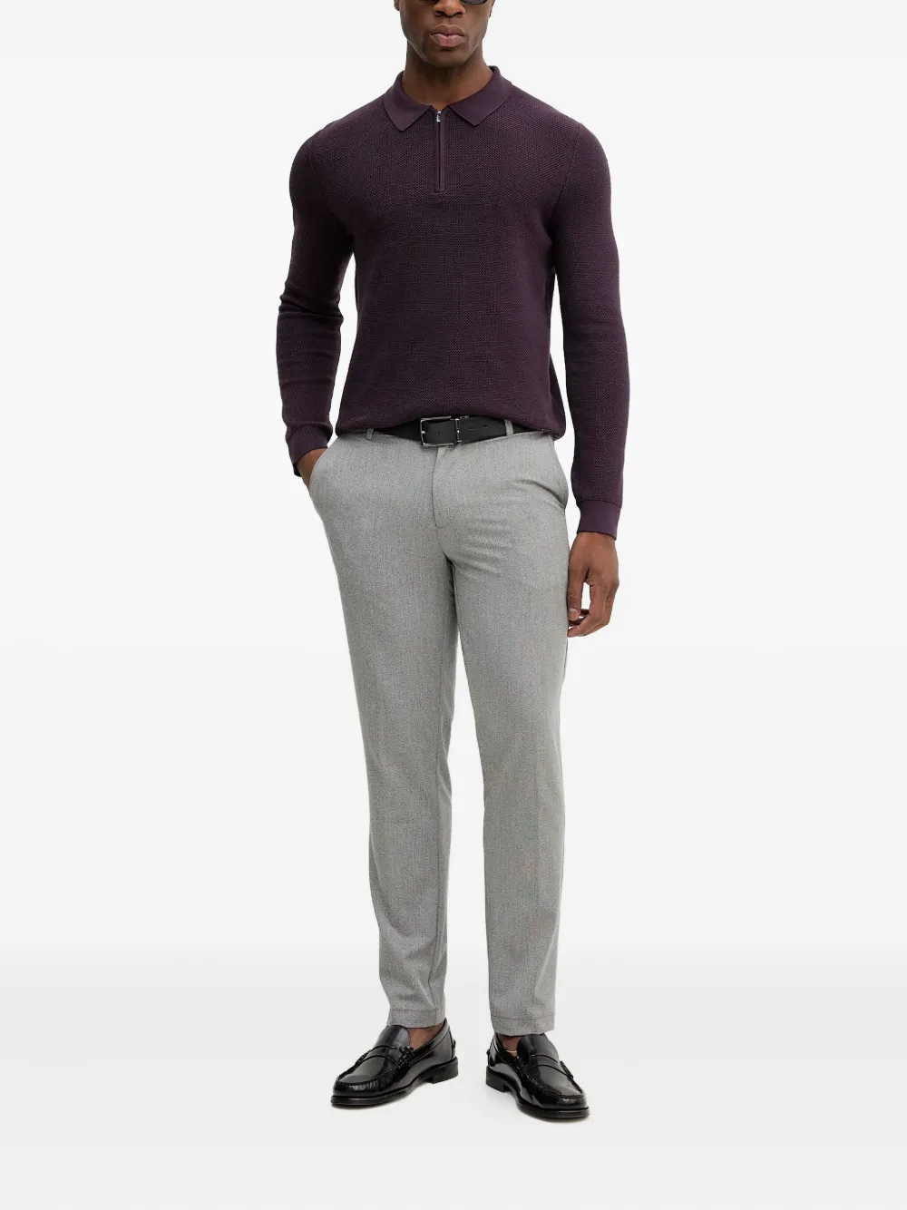 BOSS Straight broek - Grijs