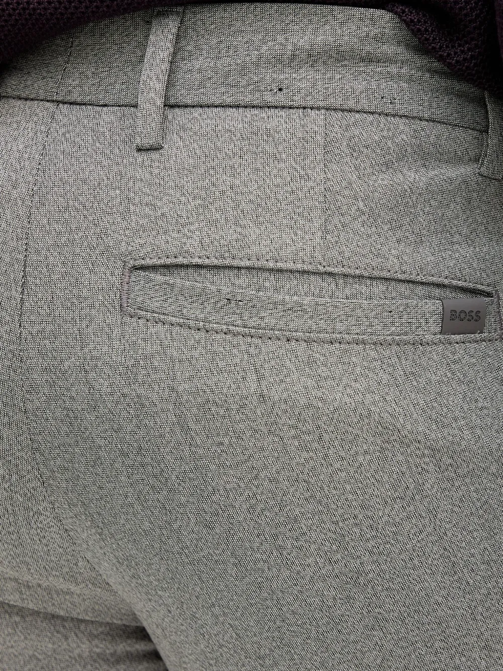 BOSS Straight broek Grijs