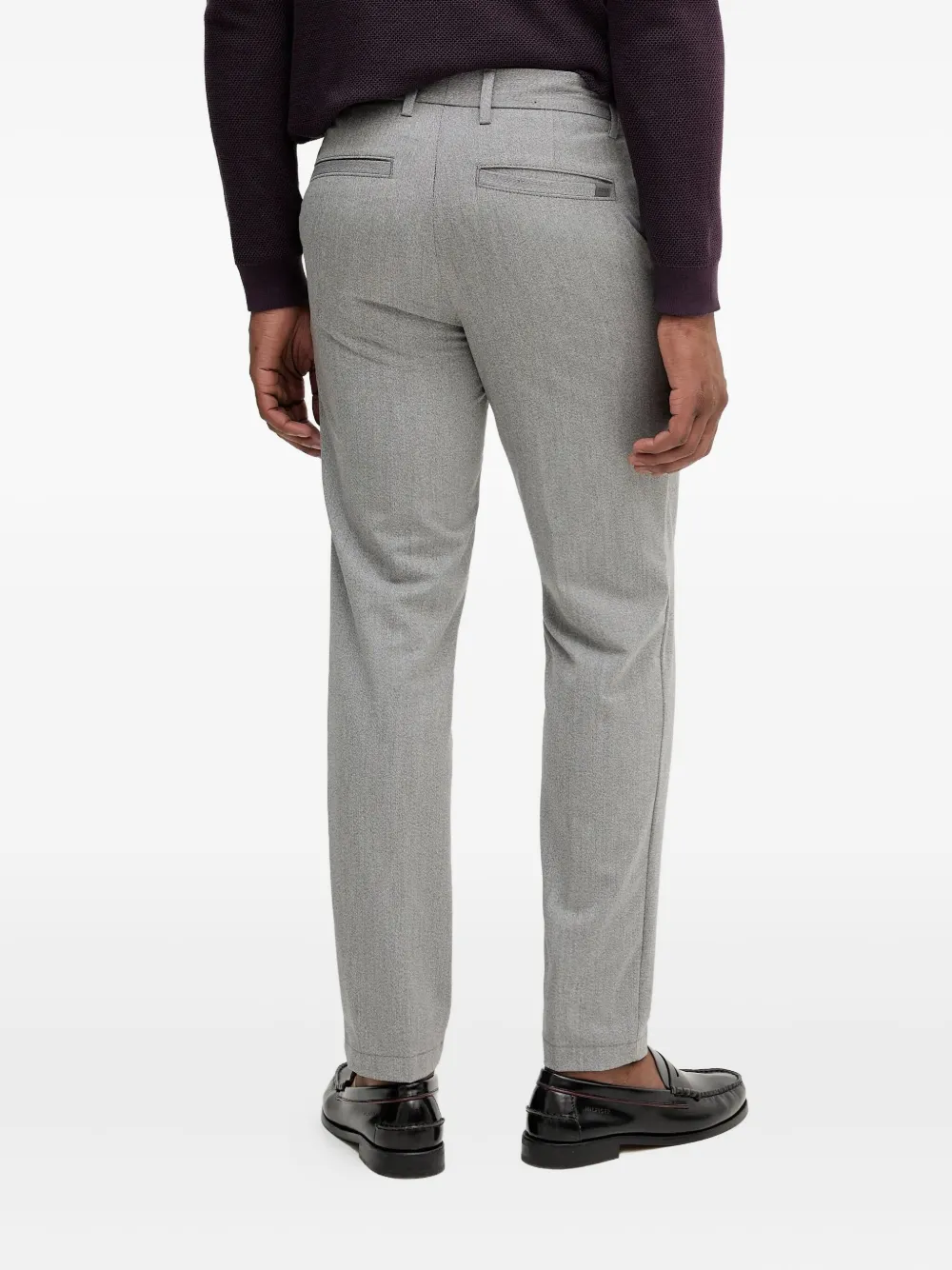 BOSS Straight broek Grijs