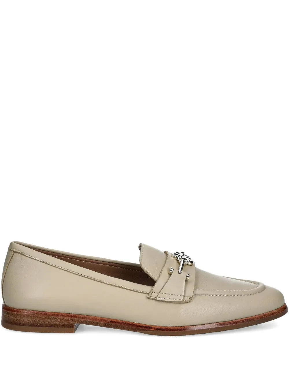 BOSS leather bar-buckle loafers | Neutrals | Image 1