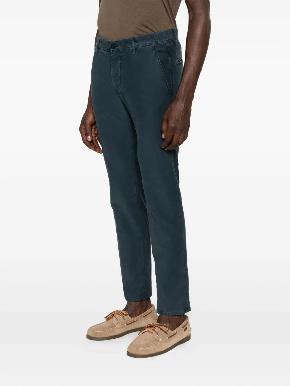 Incotex Katoenen broek met zak Blauw