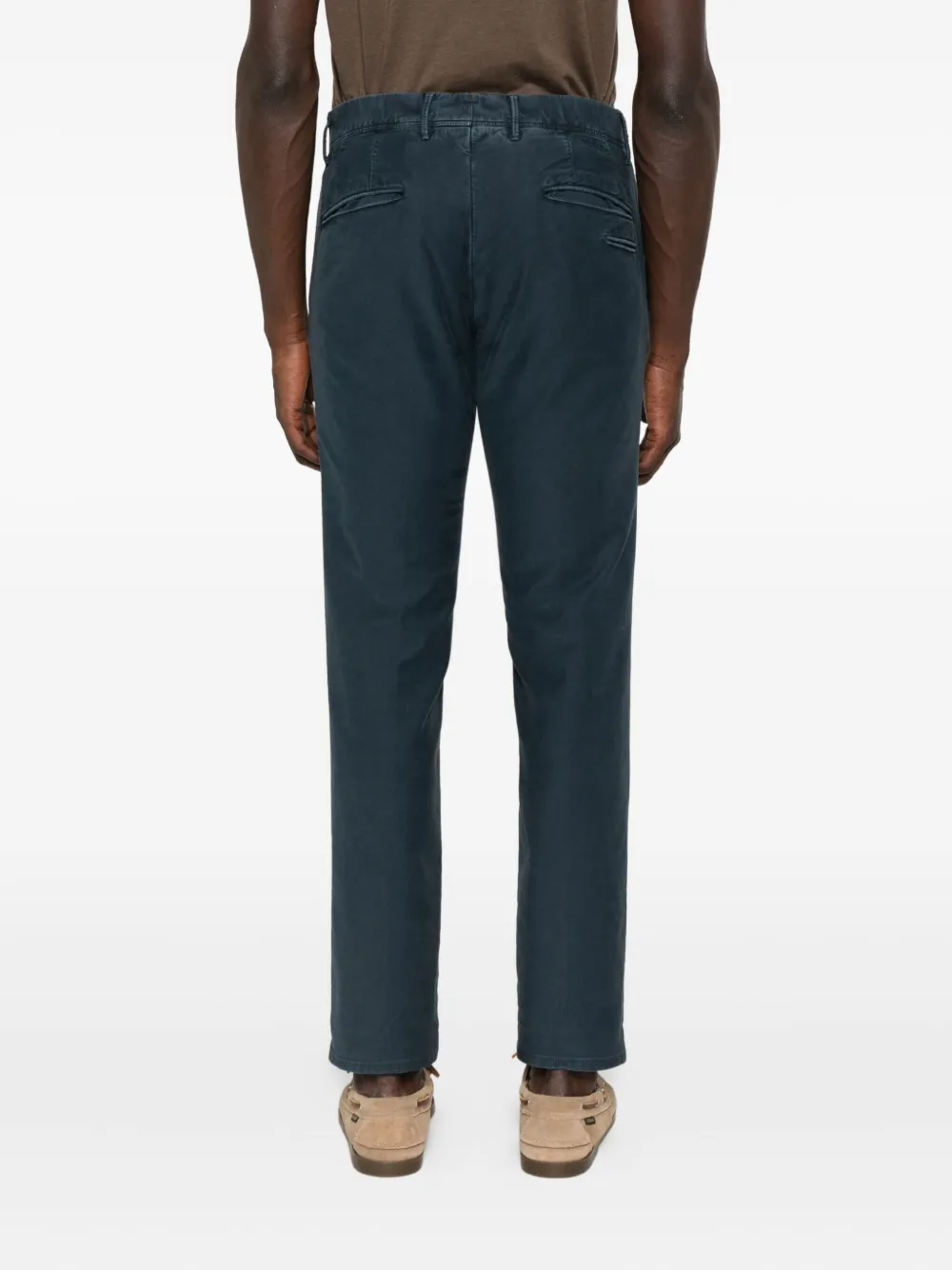 Incotex Katoenen broek met zak Blauw