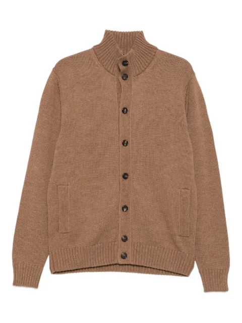 Zanone high-neck button-fastening cardigan