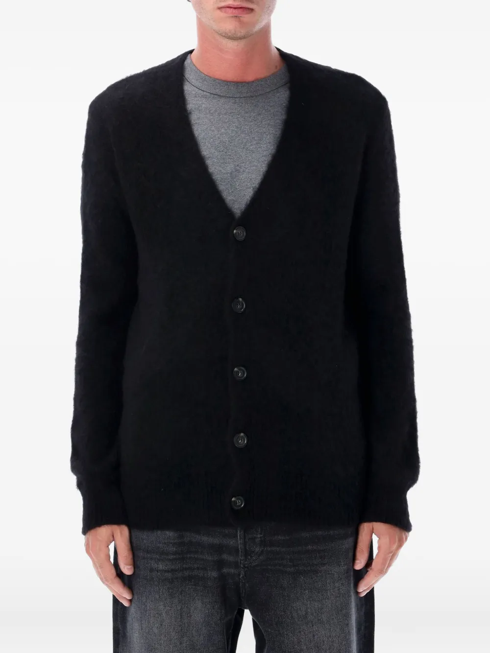 A.P.C. V-neck button cardigan | Black | Image 1