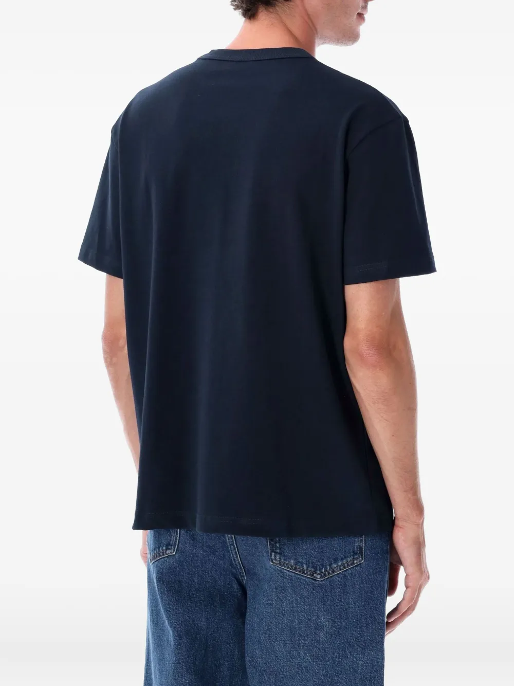 A.P.C. logo-print T-shirt - Blauw