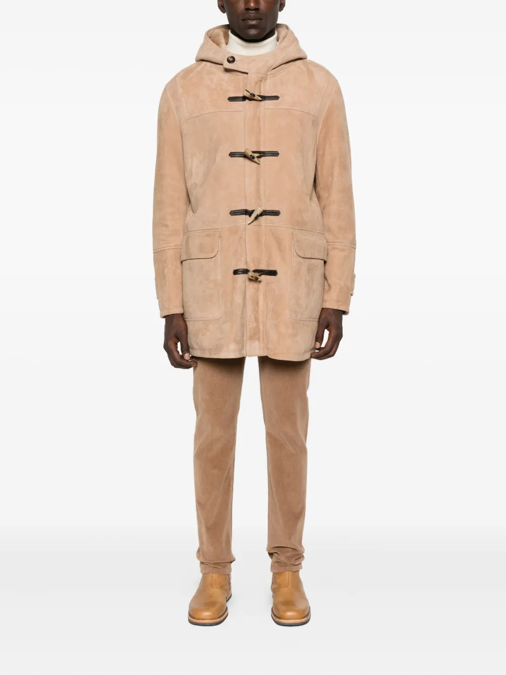 RIFUGIO toggle-fastening hooded coat | Single Breasted Coats | Image 2