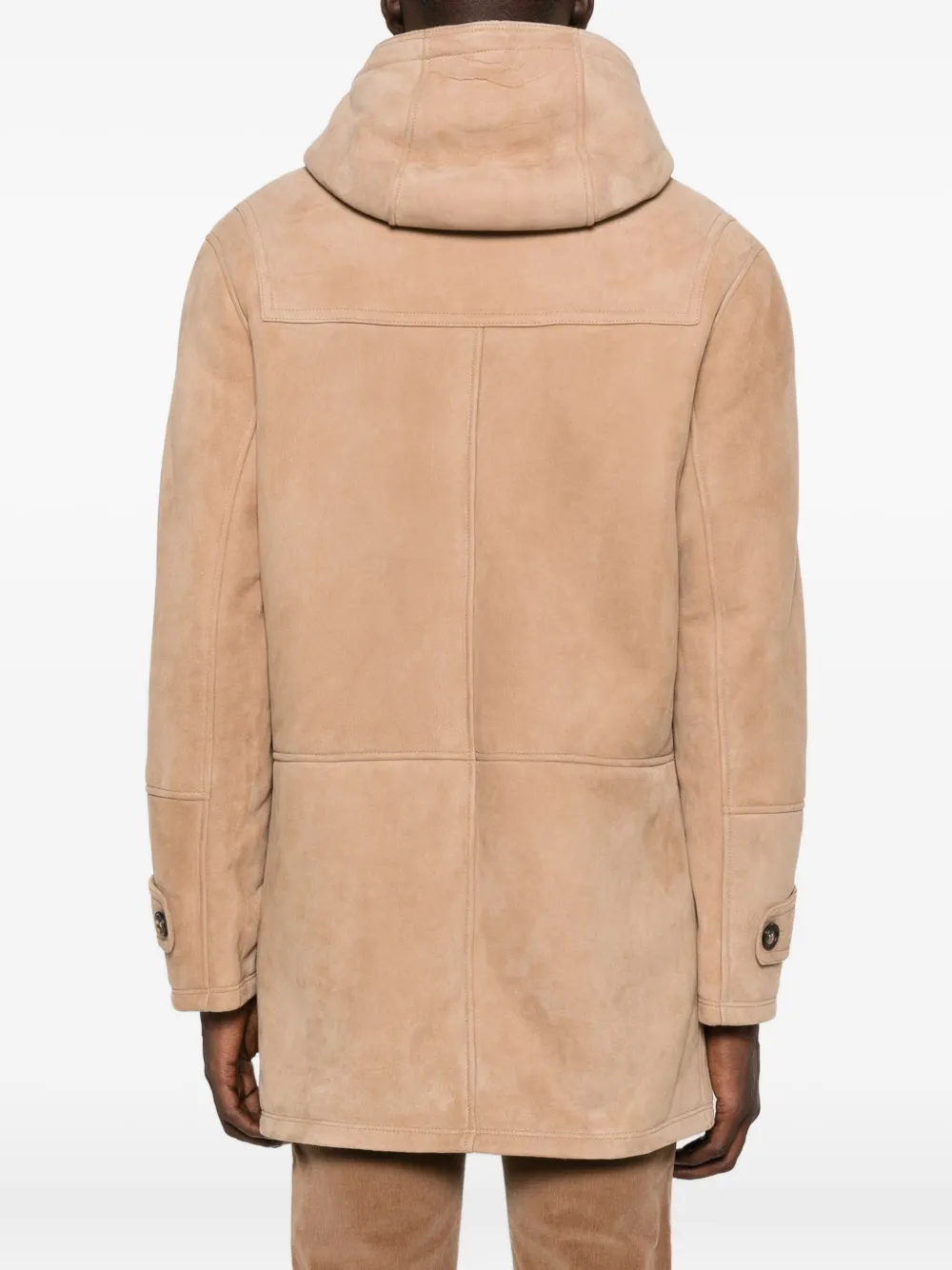 Rifugio Toggle-fastening Hooded Coat In Neutral