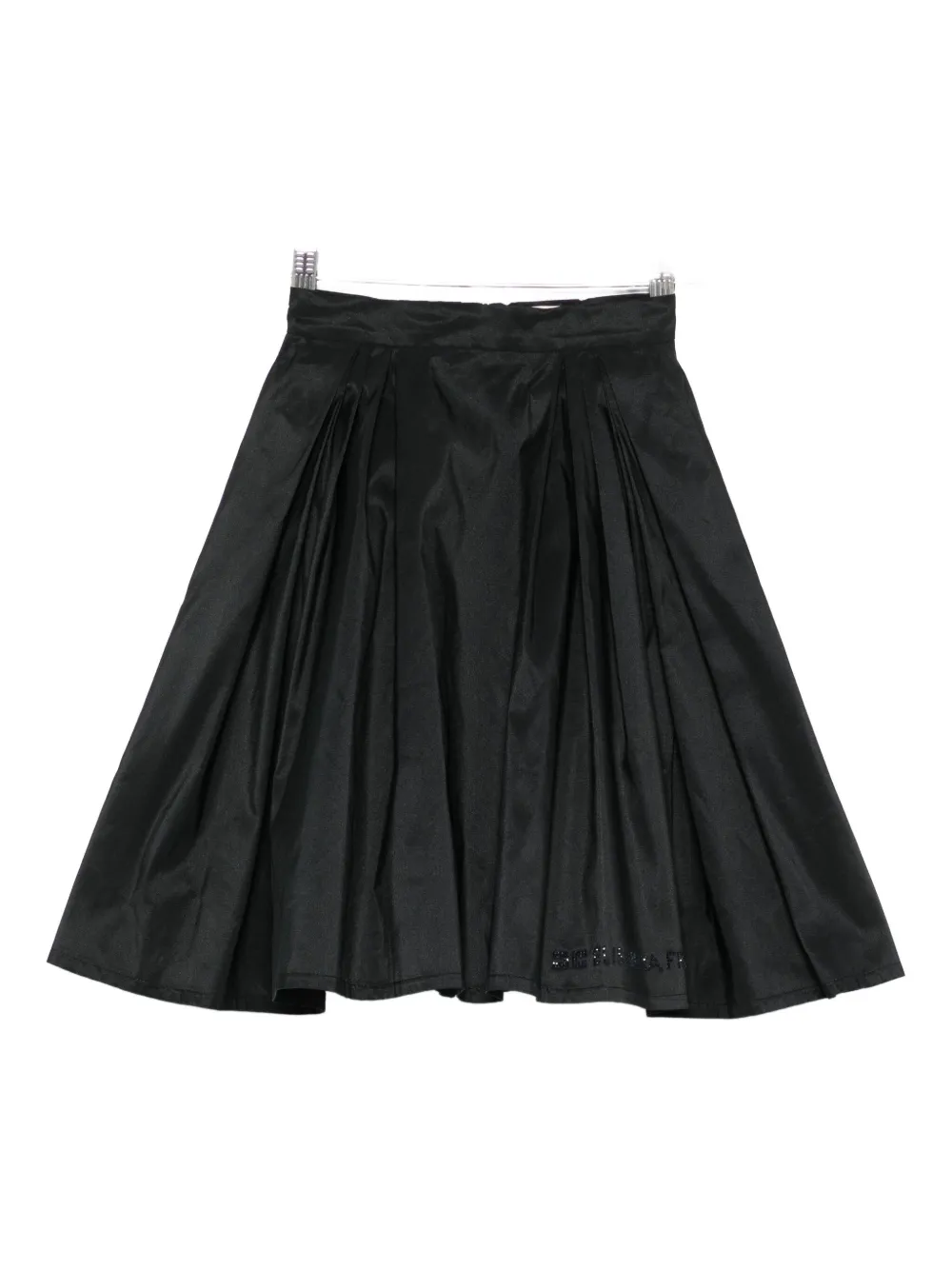 Elisabetta Franchi La Mia Bambina pleated skater skirt - Nero