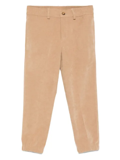 TRUSSARDI JUNIOR elastic-cuff corduroy trousers