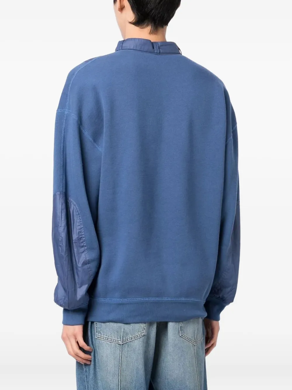 MARANT half-zip panelled sweatshirt Blauw