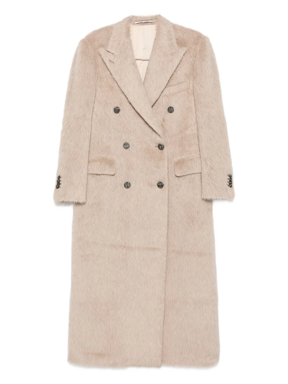 Tagliatore Double-breasted Coat In Neutral