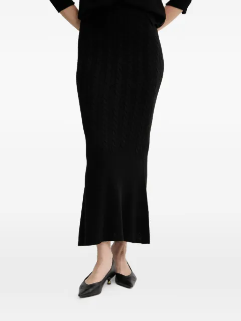 TWINSET falda midi en tejido de ochos