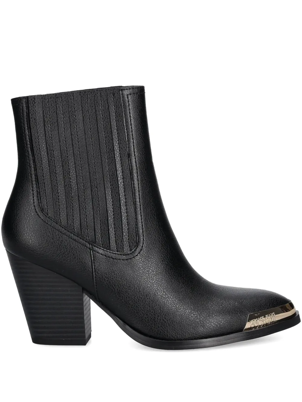 Versace Jeans Couture 85mm pointed-toe logo-detail boots - Nero