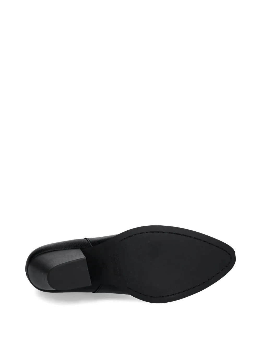 Versace Jeans Couture 85 mm laarzen met puntige neus en logo Zwart