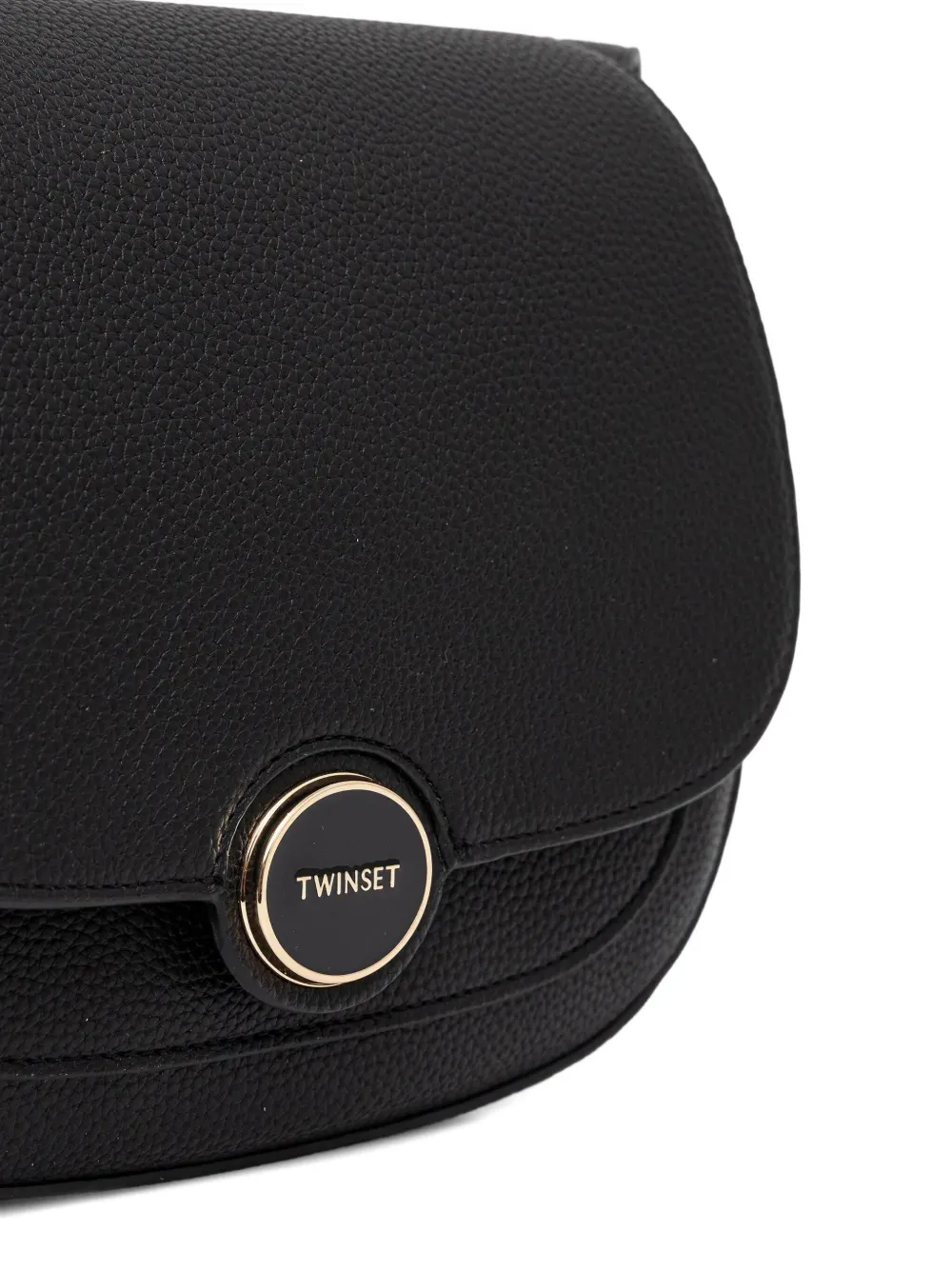 Twinset Leather Satchel Bag In Black