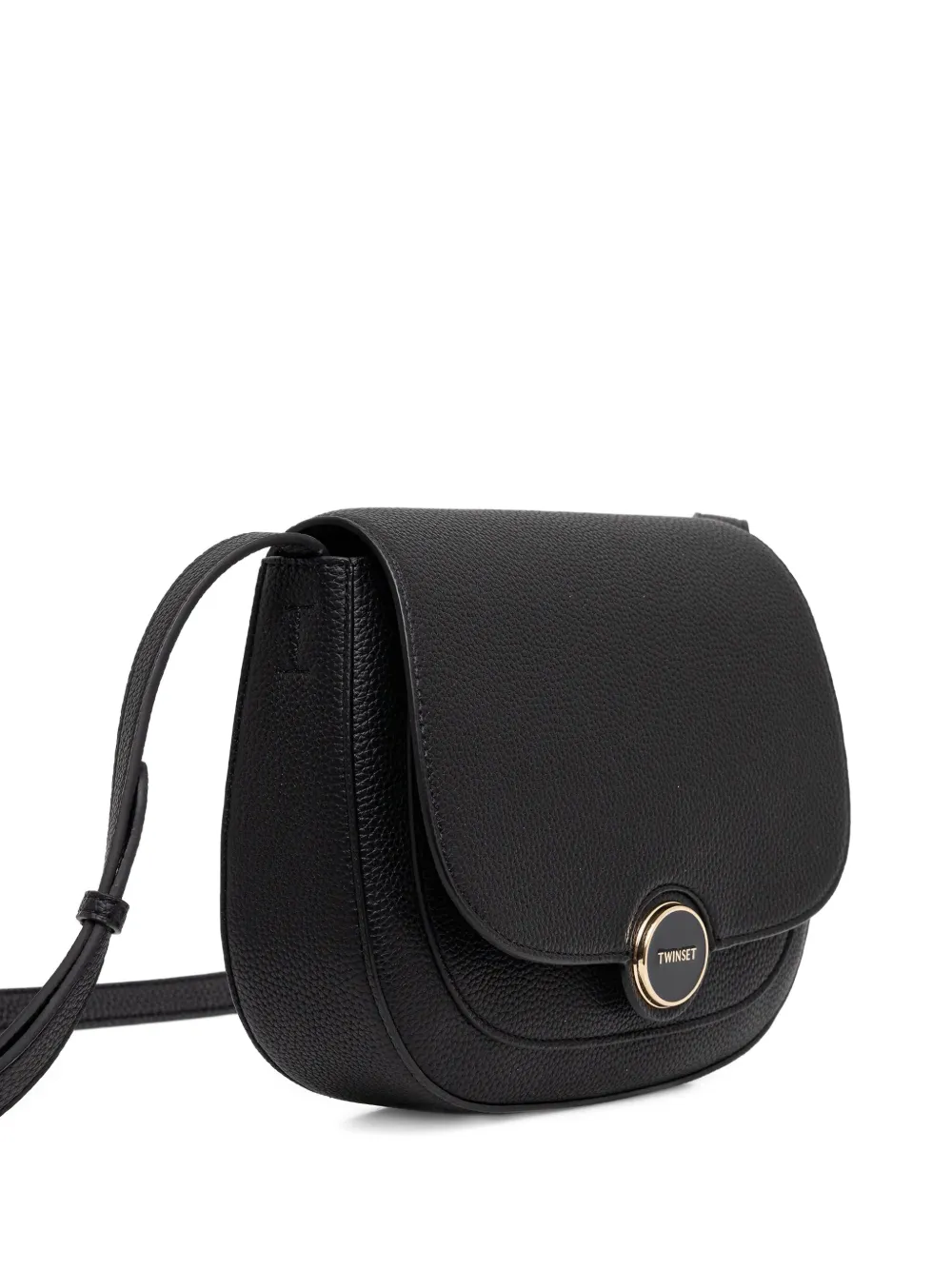 Twinset Leather Satchel Bag In Black