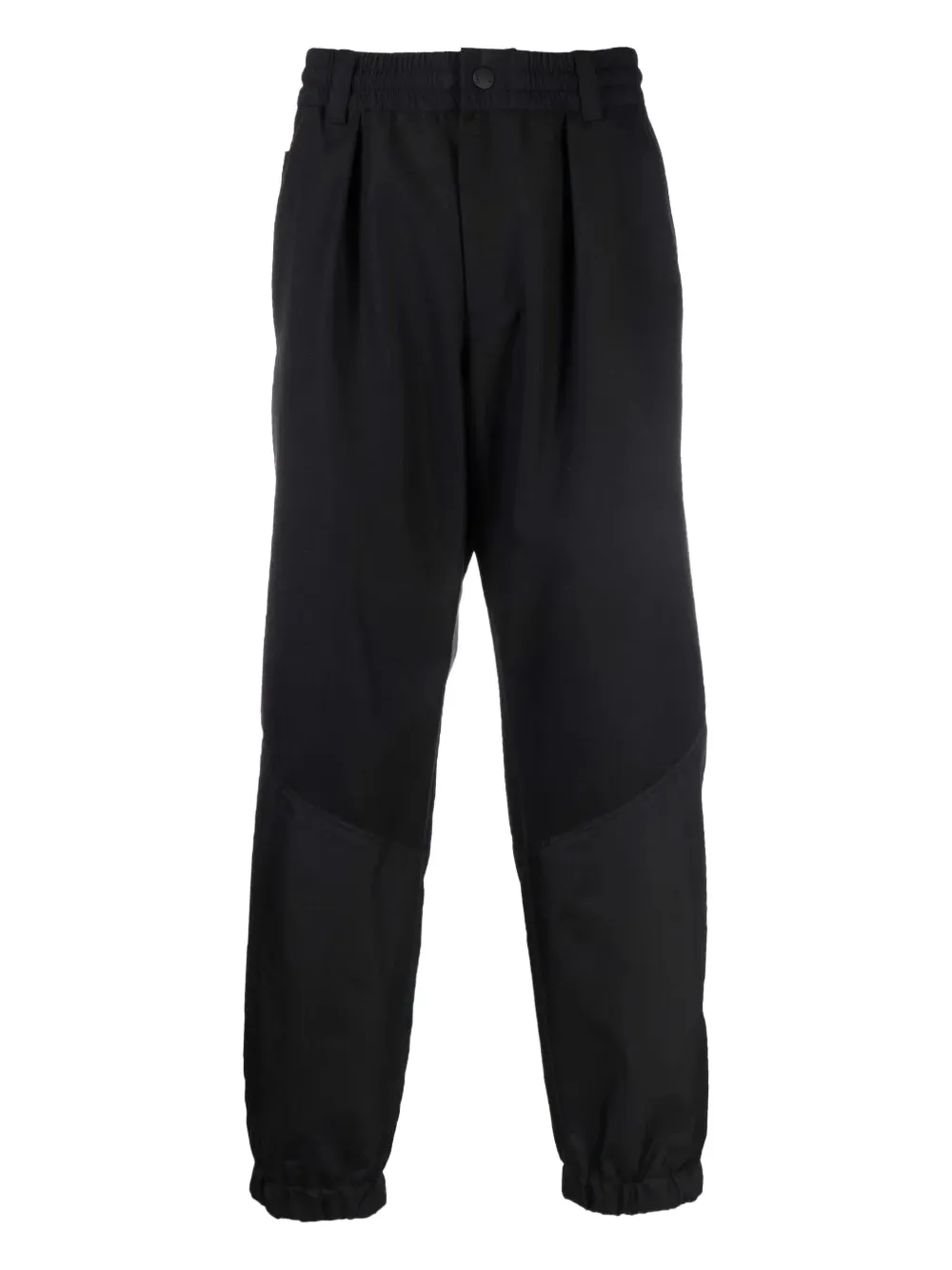 Moncler Grenoble pleated panelled trousers Zwart