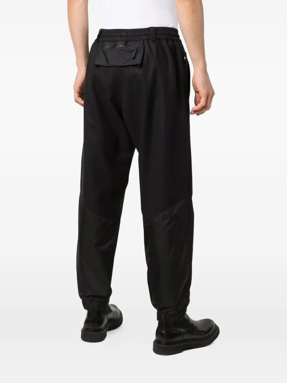 Moncler Grenoble pleated panelled trousers Zwart