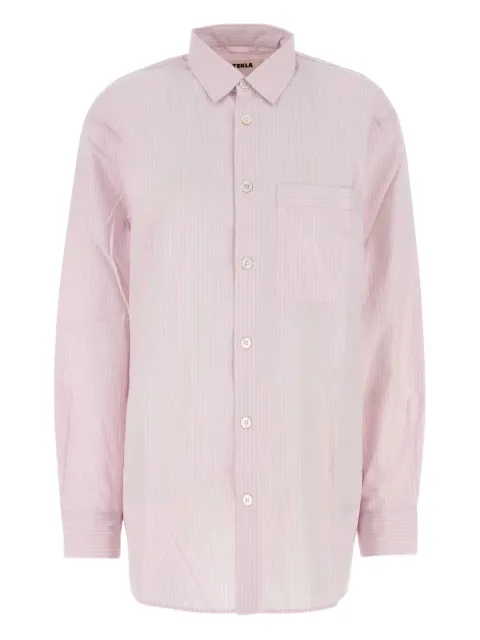 TEKLA striped poplin shirt