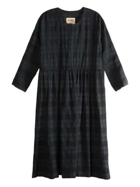 Uma Wang Alexa checked gathered dress