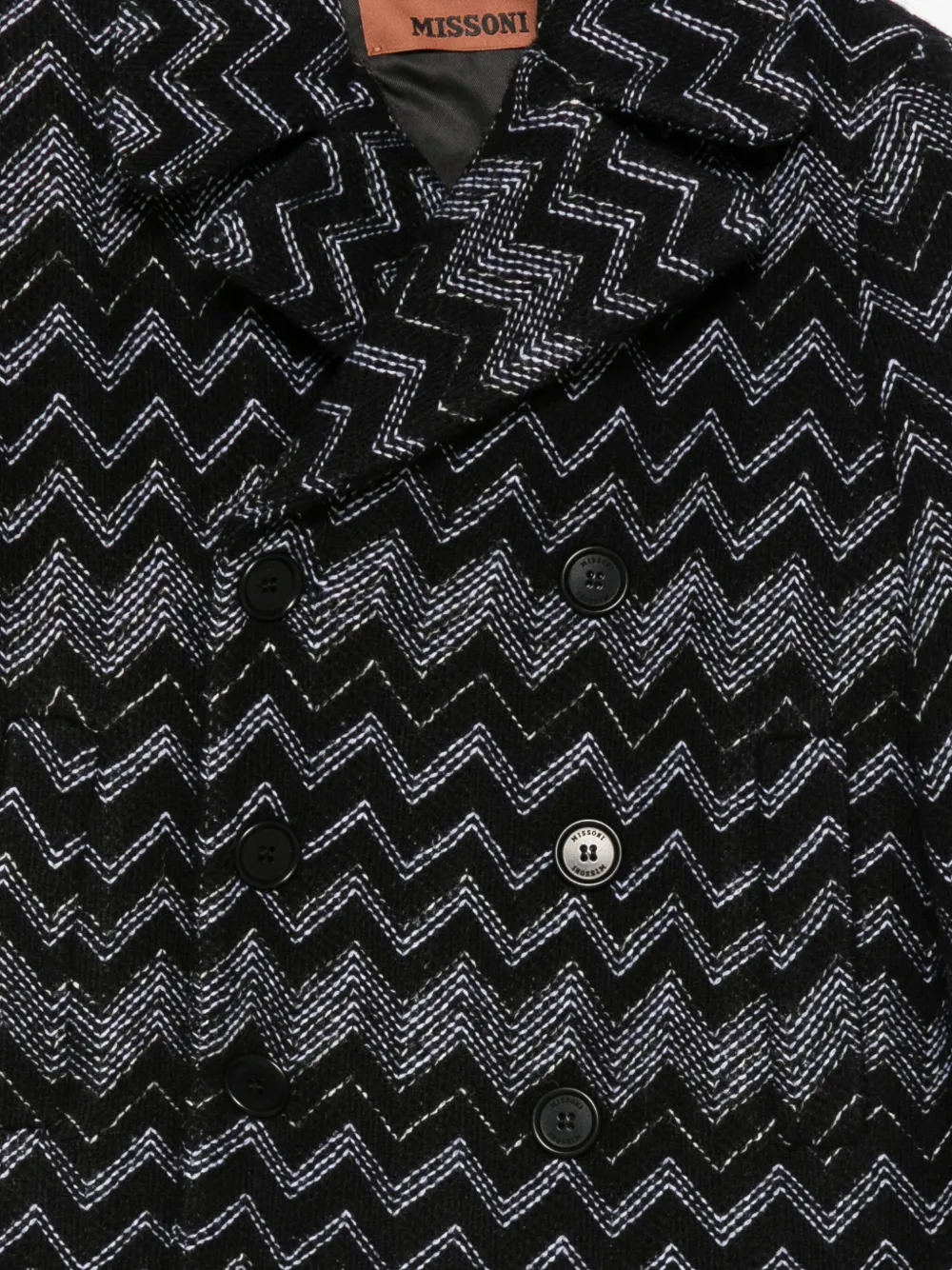 Missoni Kids Blazer met dubbele rij knopen Zwart