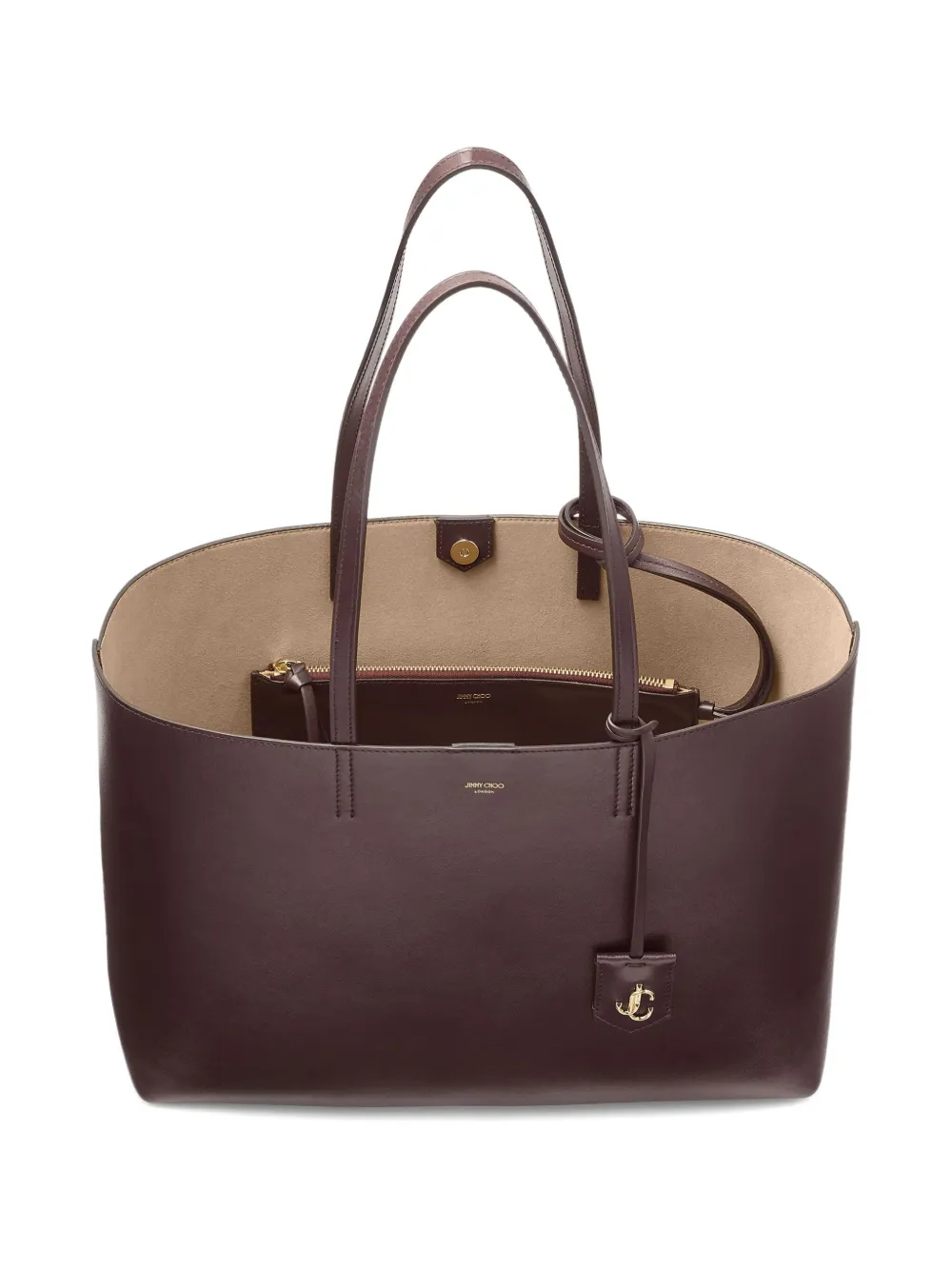 Jimmy Choo Nine2Five East-West shopper Paars
