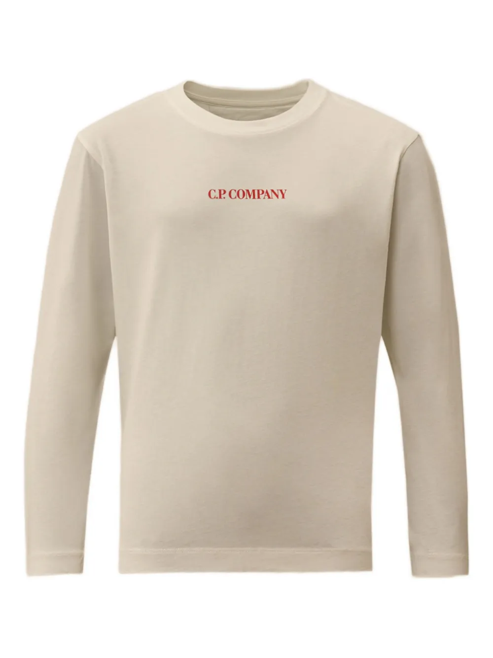 C.P. Company Kids logo-detail long-sleeve T-shirt | White | Image 1