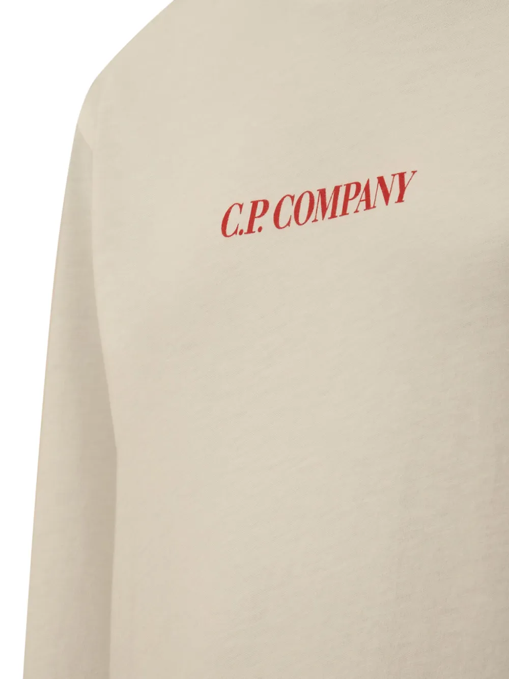 C.P. Company Kids T-shirt met logodetail Wit