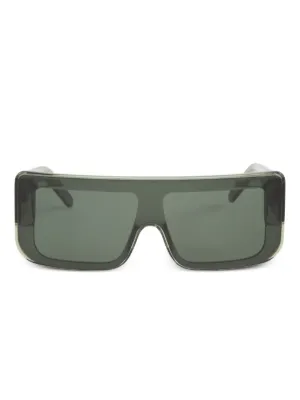 Rick Owens Geth rectangle-frame Sunglasses | グリーン | FARFETCH JP