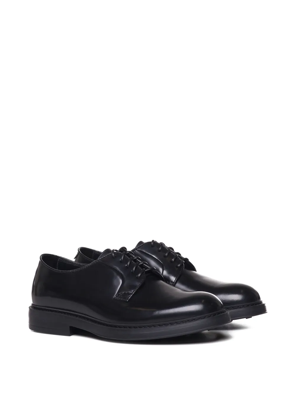 Doucal's leather lace-up derby shoes Black
