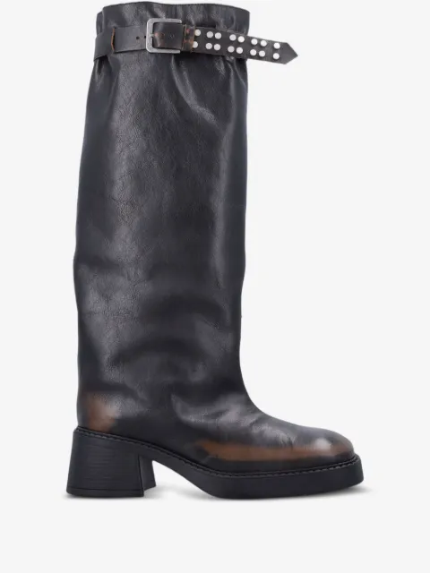 Miista buckle-fastening studded boots