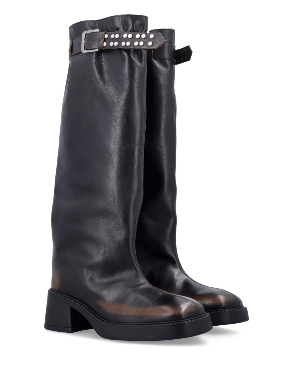 Miista buckle-fastening studded boots | Biker Boots | Image 2