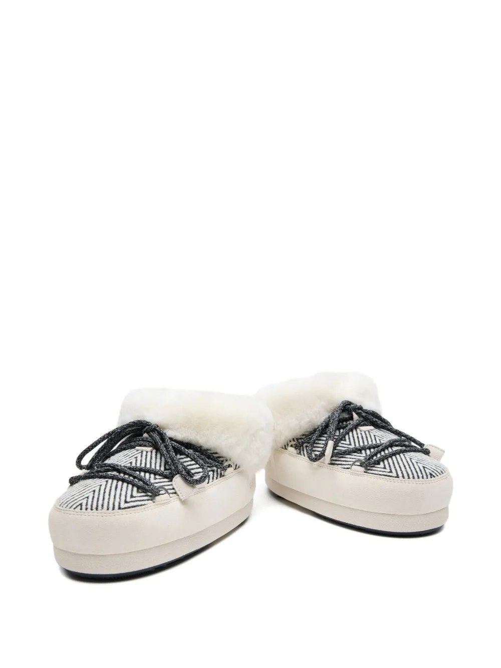 Moon Boot Snowboots met chevron-patroon Wit