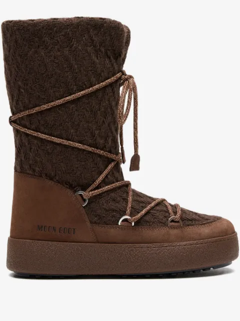 Moon Boot bottines en maille à lacets
