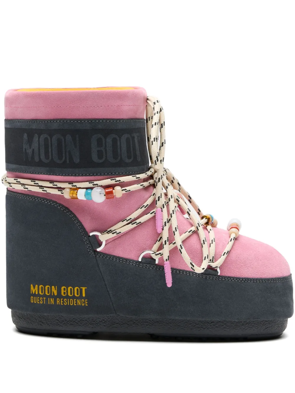 Moon Boot beaded suede boots | Grey | Image 1