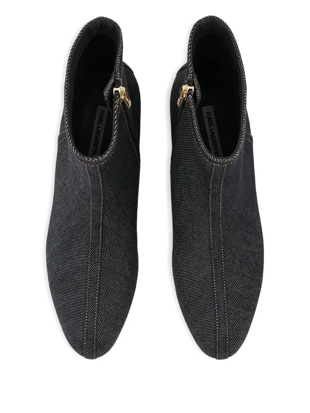 Karl Lagerfeld Bonnie Denim Boots In Blue